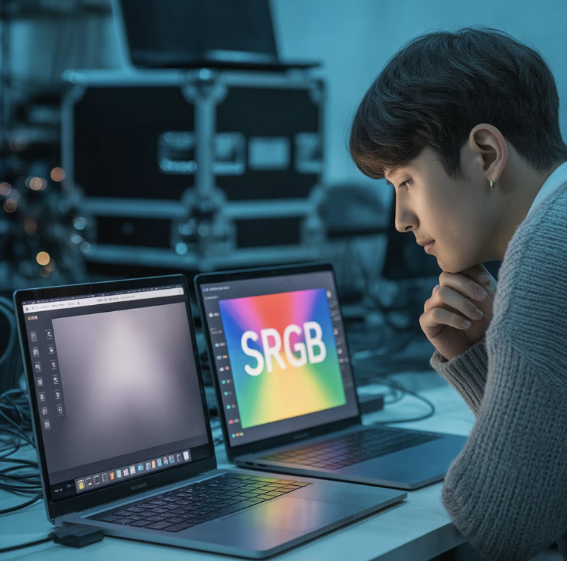 'sRGB 100%', 색상의 '국가대표' 기준