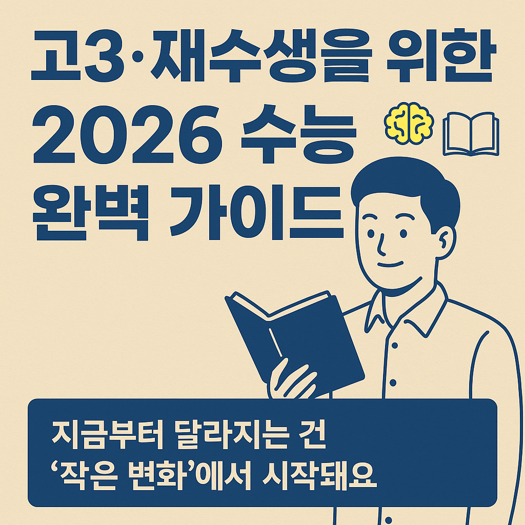 고3&middot;재수생을 위한 2026 수능 완벽 가이드