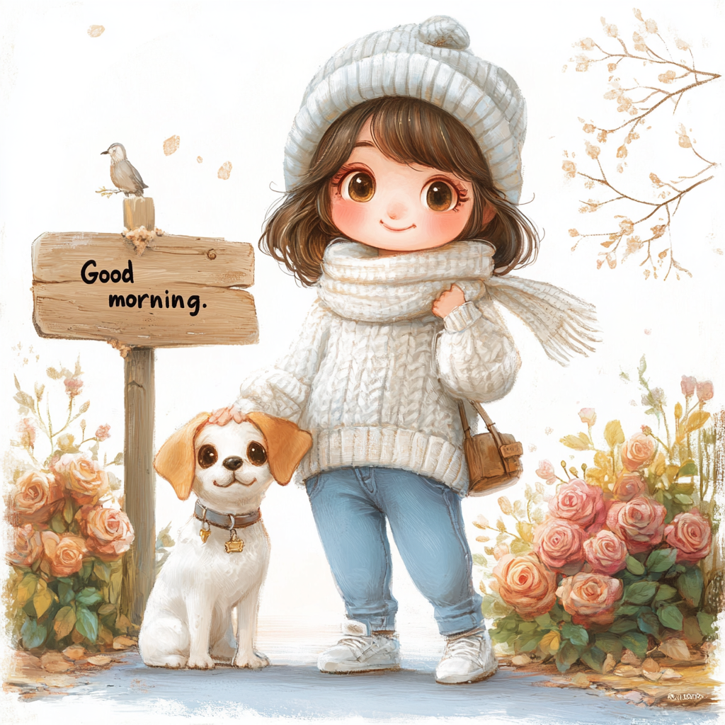 추운날씨를 극복하는 긍정 메시지