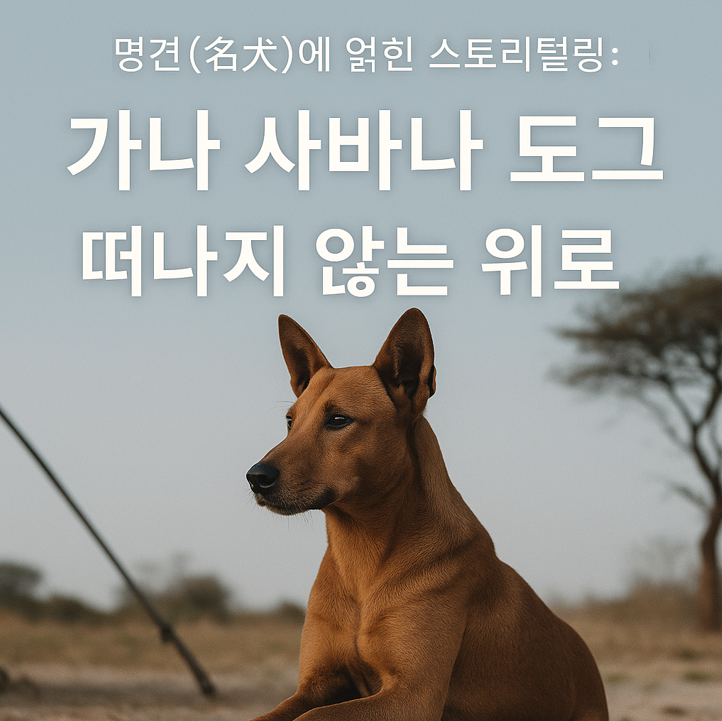 가나 사바나 도그 이미지 &ndash; 떠나지 않는 위로