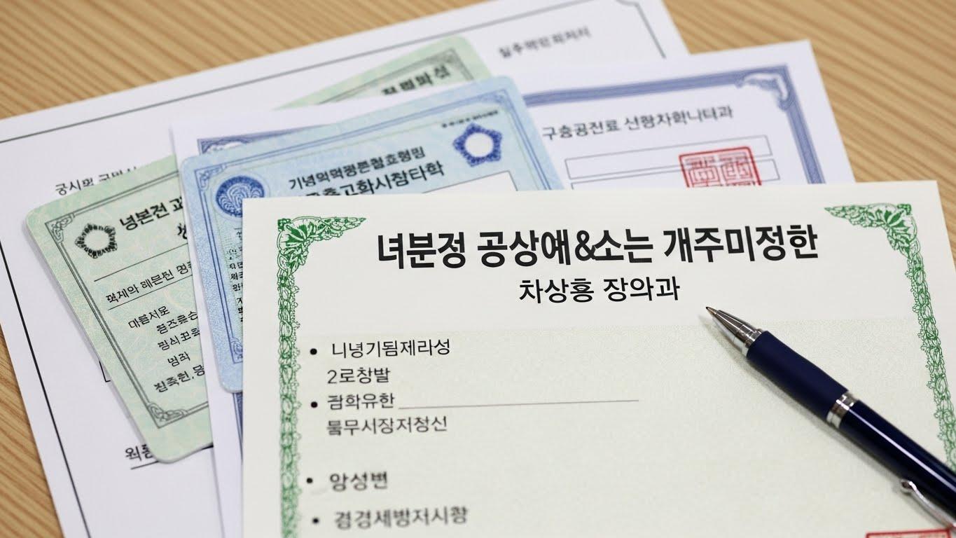 연말정산장애인증명서