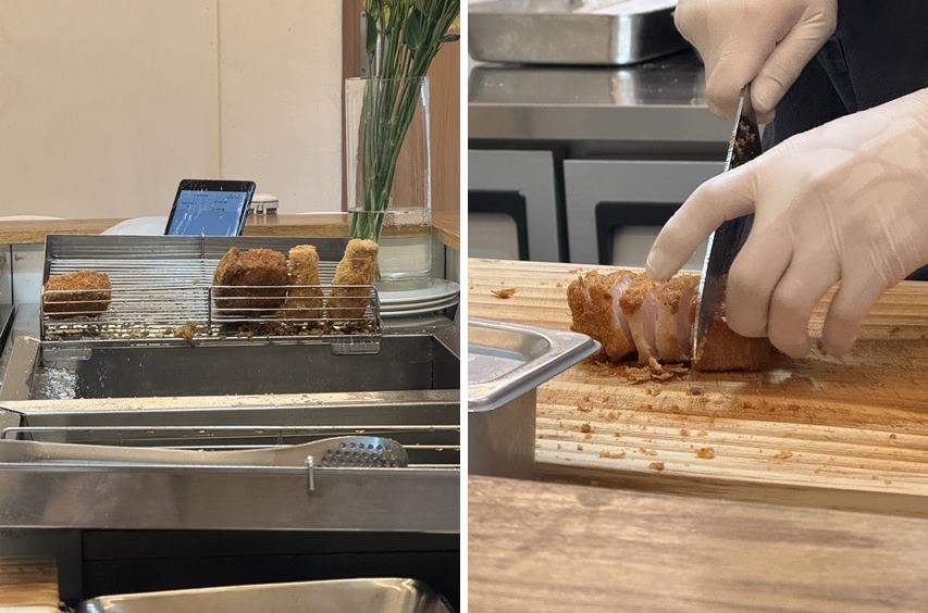 튀져지고 썰리는 돈까스