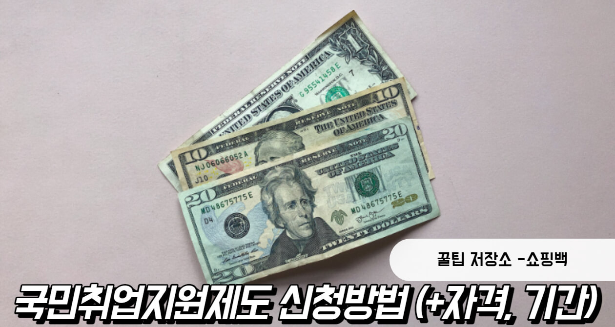 국민취업지원제도 신청방법 (+자격, 기간)