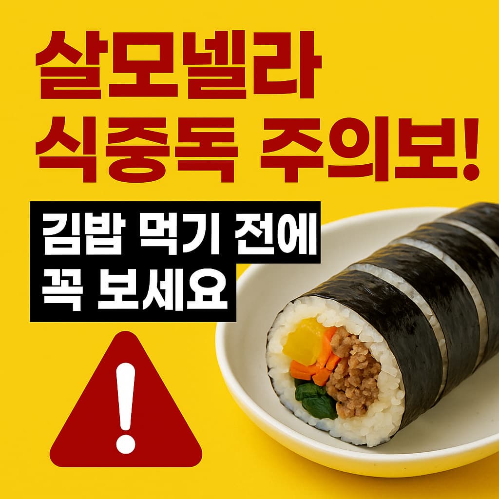 살모넬라 !여름철 식중독 완벽 예방