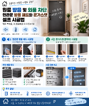 원룸 방음 및 외풍 차단