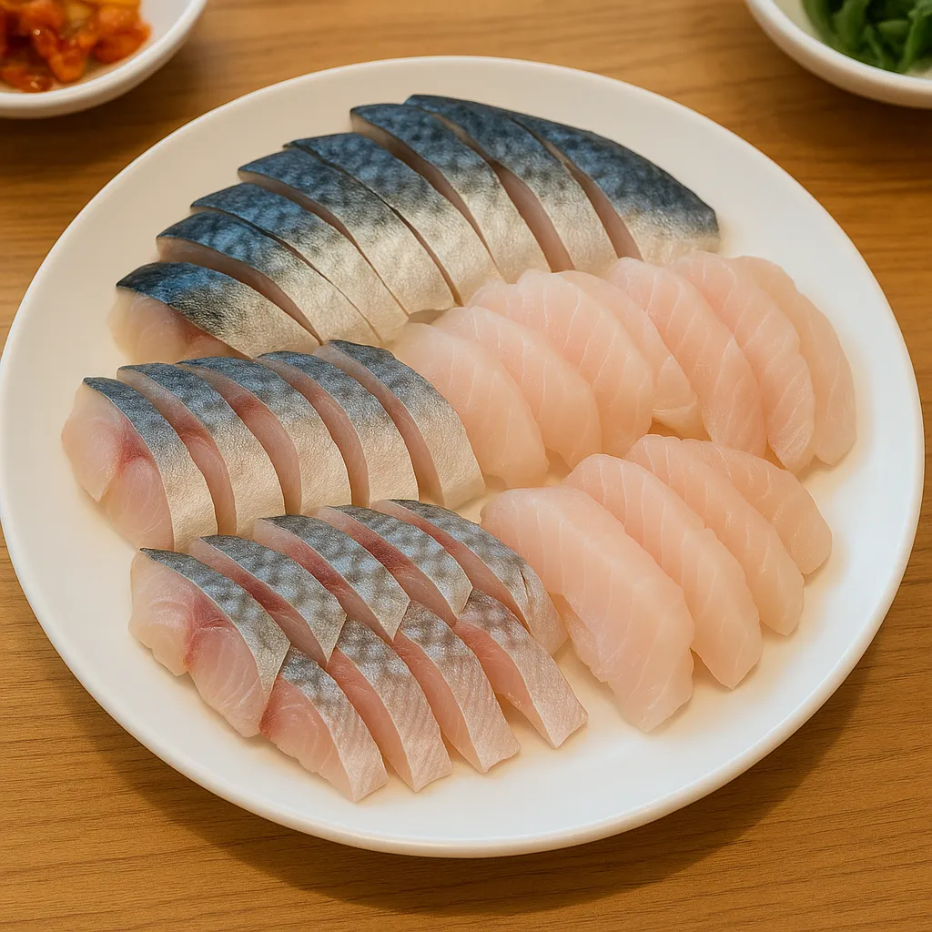 10월 지역별 제철 횟감 참고 이미지