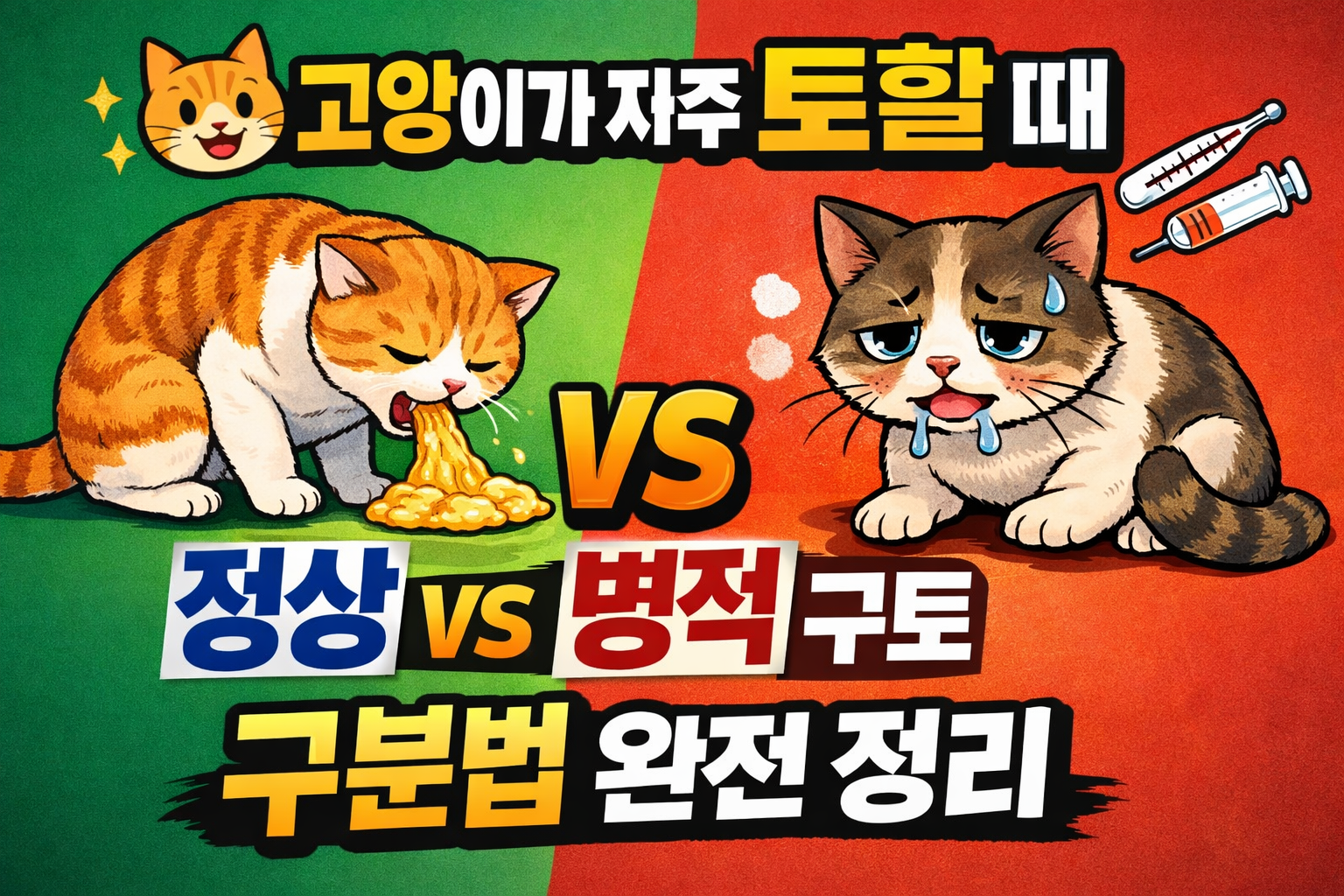 고양이가 자주 토할 때