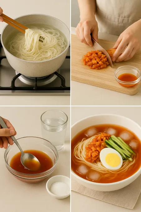 김치말이국수 레시피