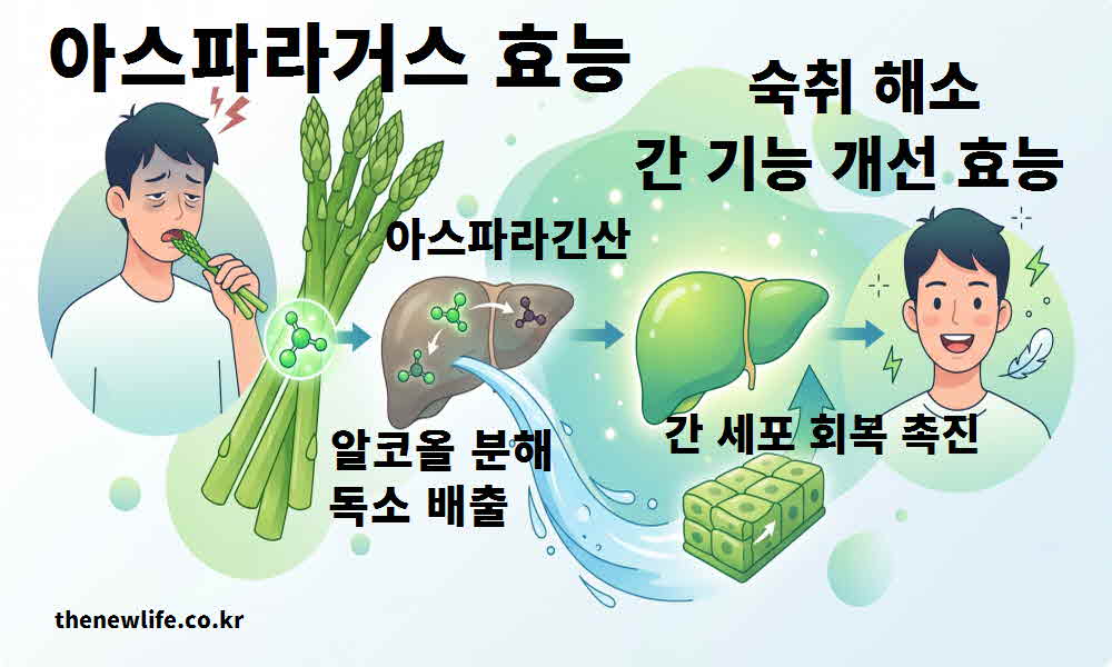 아스파라거스 효능 숙취 해소 간 기능 개선