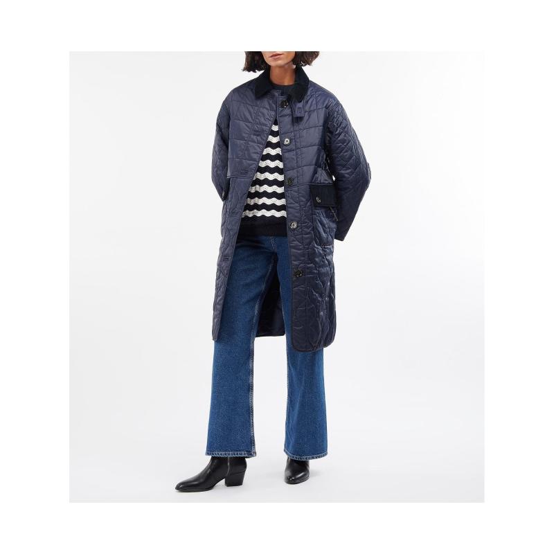 바버 알렉사청 힐다 퀼팅 자켓 롱패딩 BARBOUR Alexachung Hilda Quilted Jacket