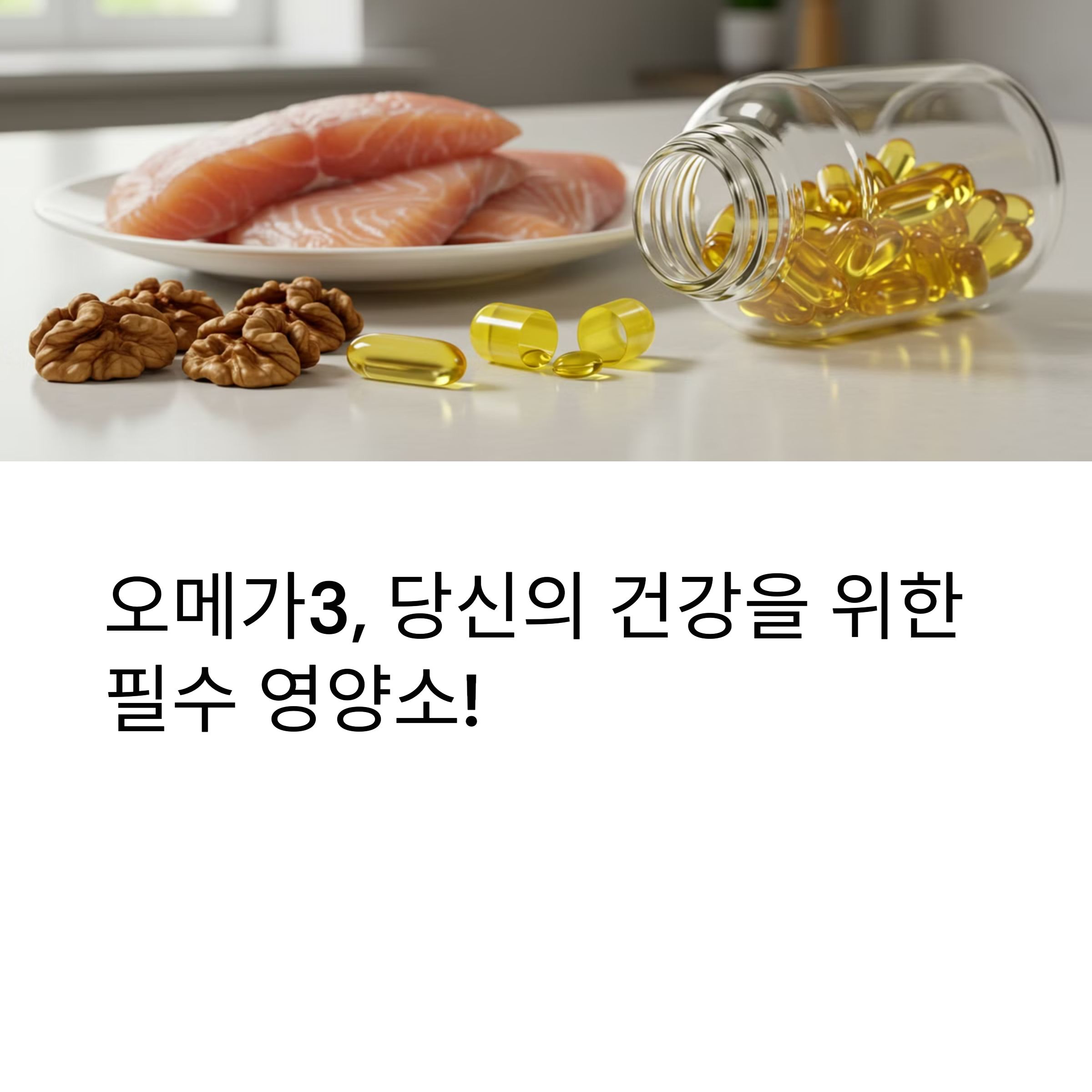 오메가3 효능과 부작용: 건강을 위한 필수 정보