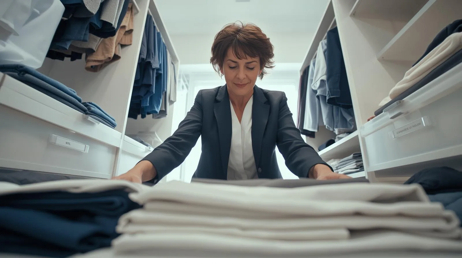 정리수납 전문가 공간 컨설팅 및 옷장 정리 수납 예시