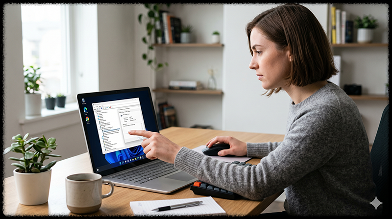 장치 관리자에서 마우스 드라이버 상태를 확인하는 모습