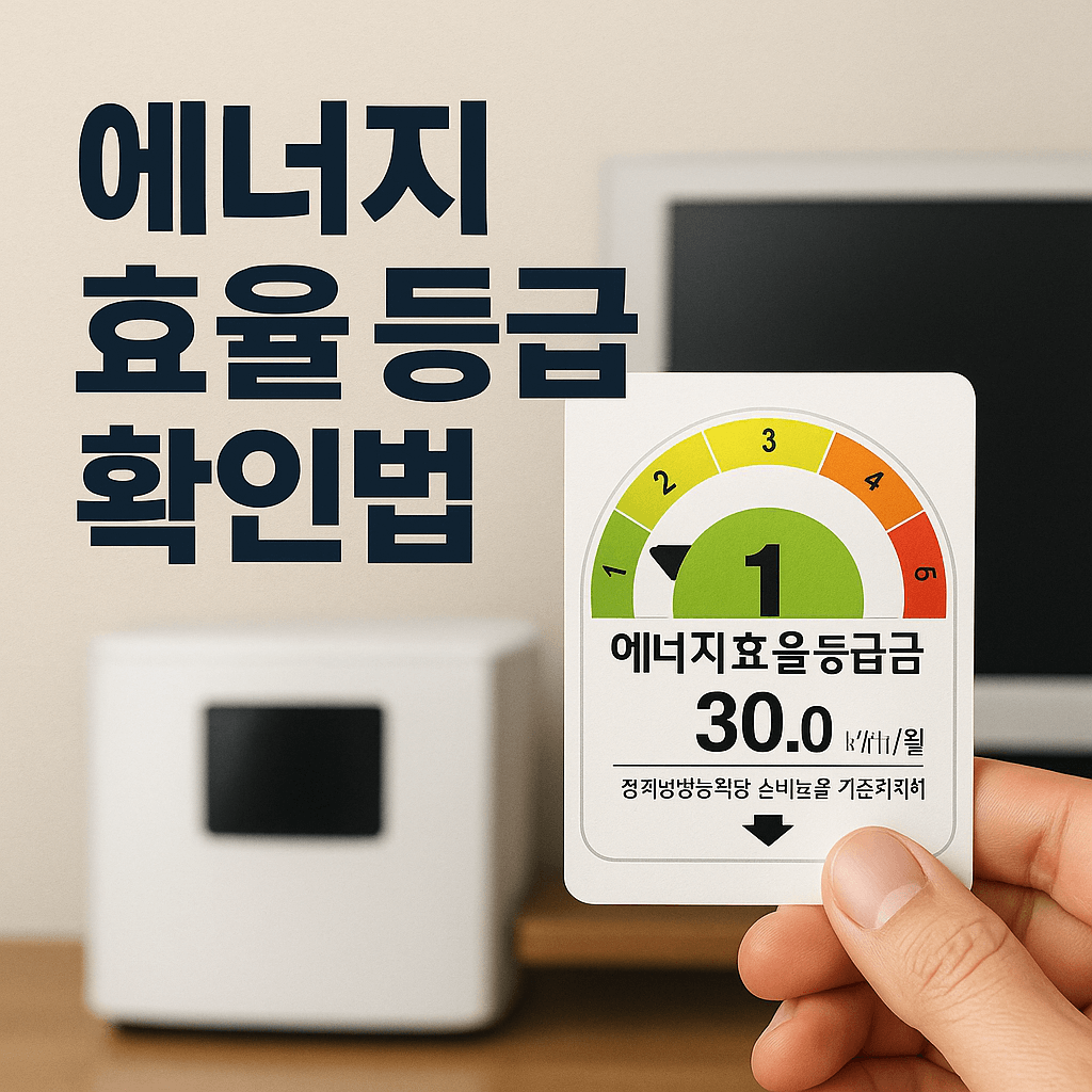 에너지효율등급 확인법