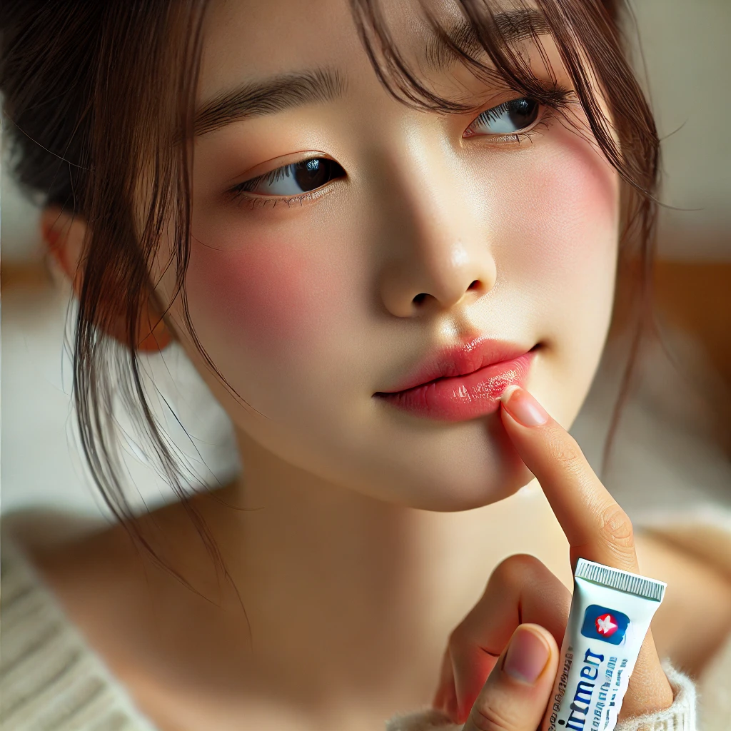입술 포진 빨리낫는법 연고 후시딘 좋은 음식