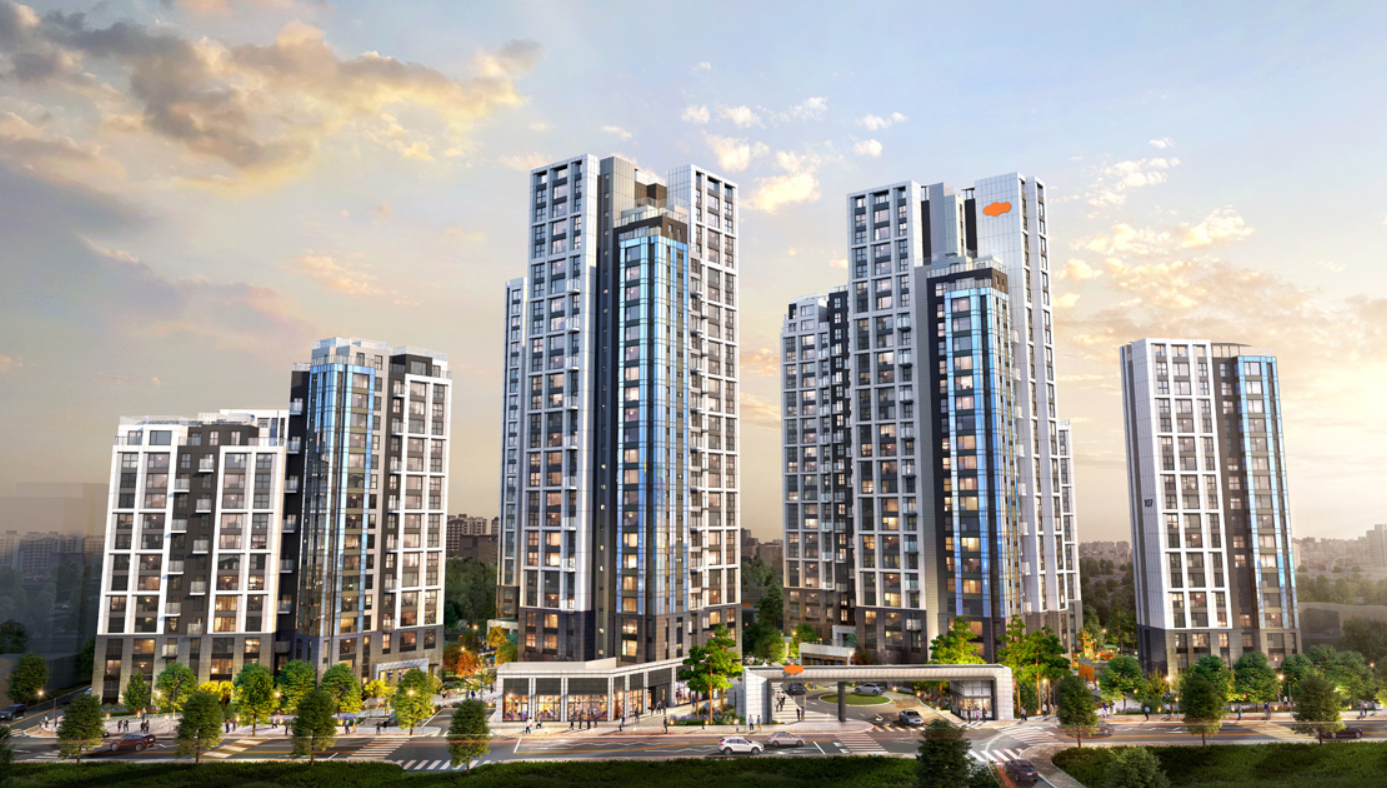 e편한세상 강동 프레스티지원 조감도