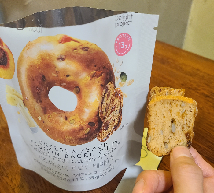 치즈복숭아베이글칩