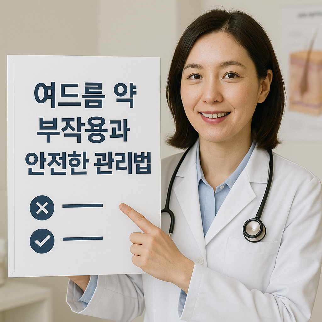 여드름 약 부작용과 안전한 관리법