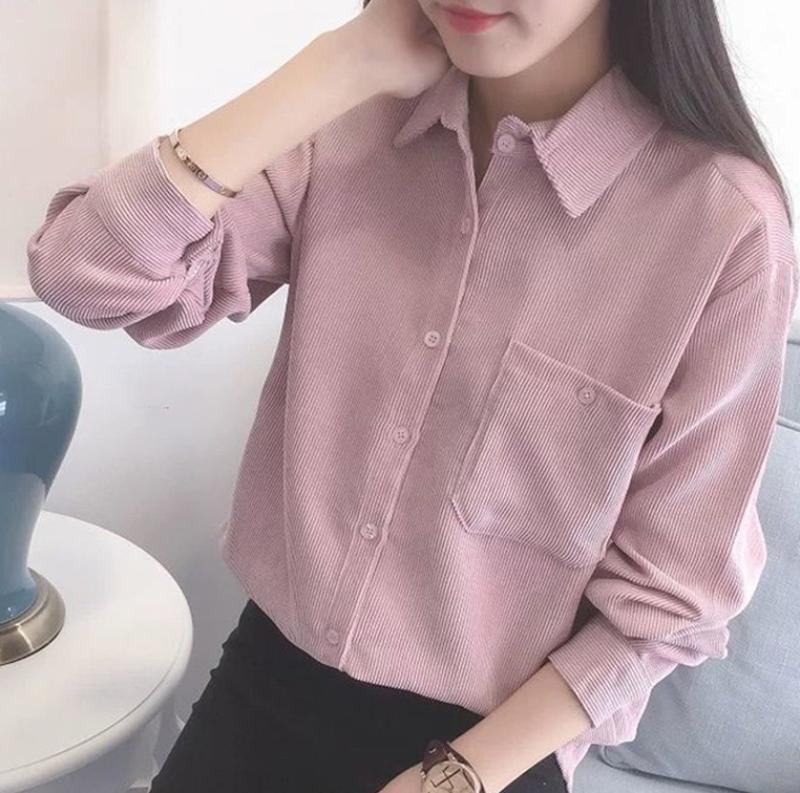 여성 코듀로이 남방 3컬러 1P 간절기 캐주얼 셔츠