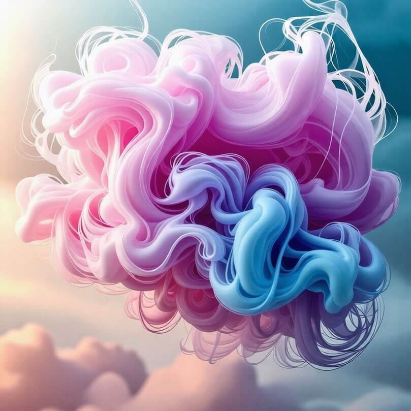 연기가 피어나는 모습