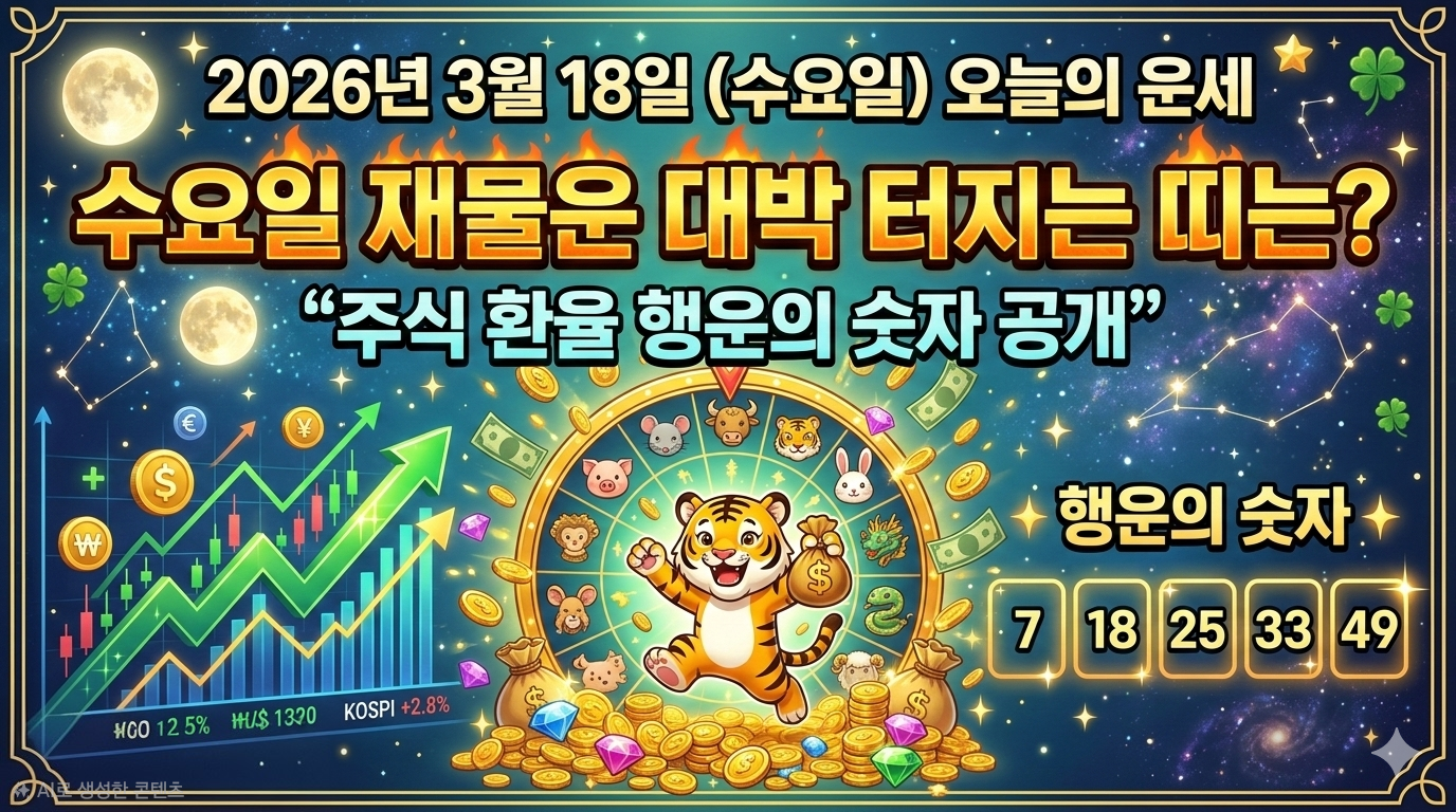 3월18일 오늘의 운세