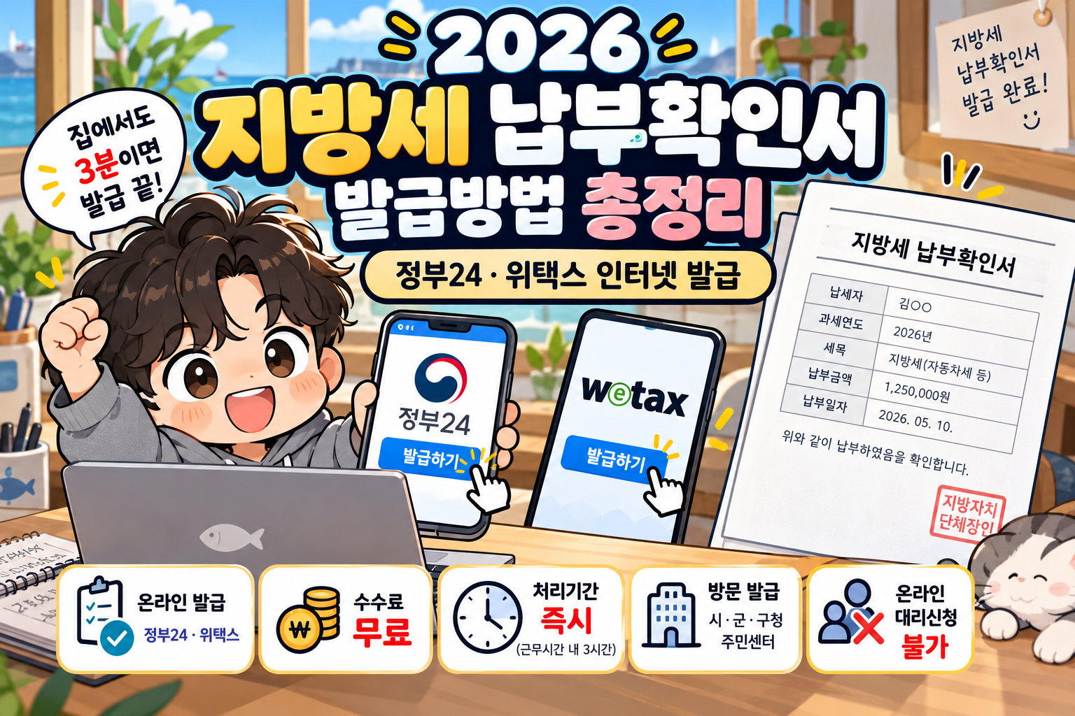 2026 지방세 납부확인서 발급방법