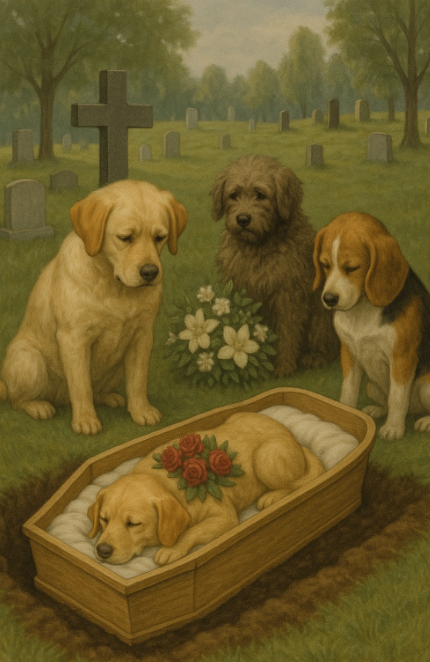 강아지 추모하는 그림