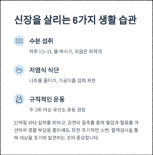 신장 건강을 지키는 영양제와 관리법의 모든 것