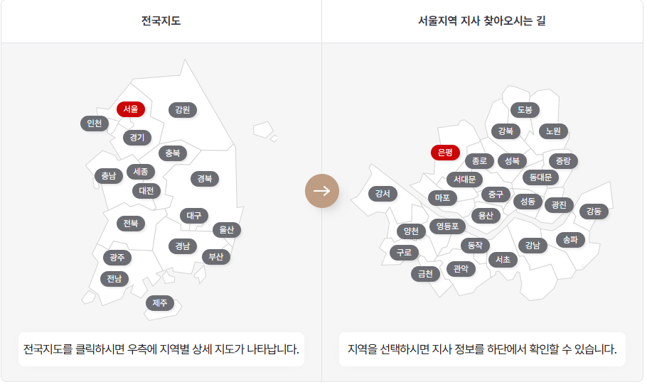 건강보험공단-지사찾기