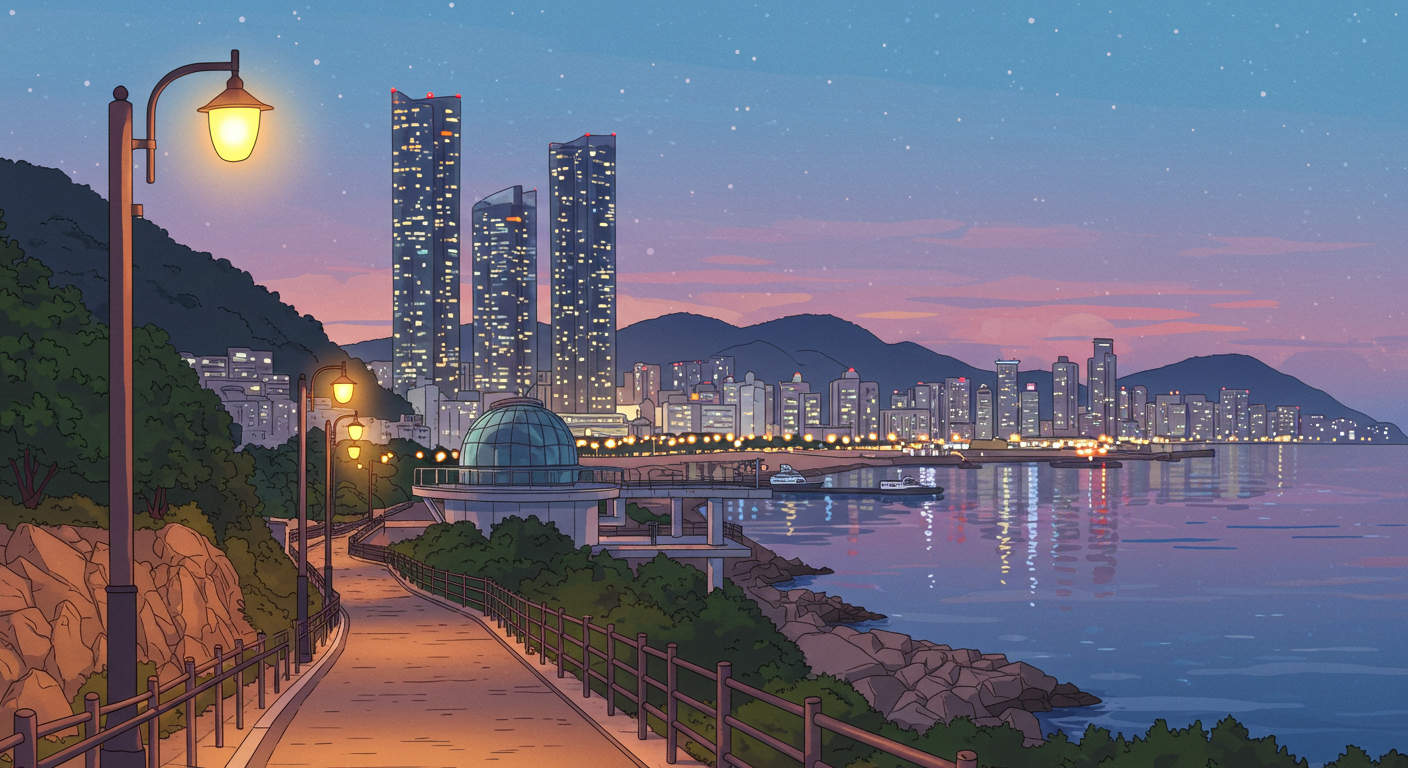 부산 해운대 야경 명소와 로맨틱한 밤풍경