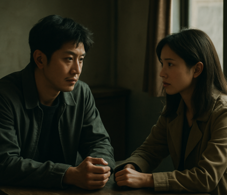 캐릭터 중심 영화 분위기를 담은 감정 서사형 장면