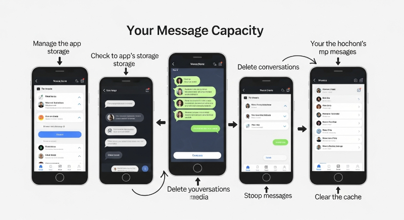 메시지 앱 용량 관리