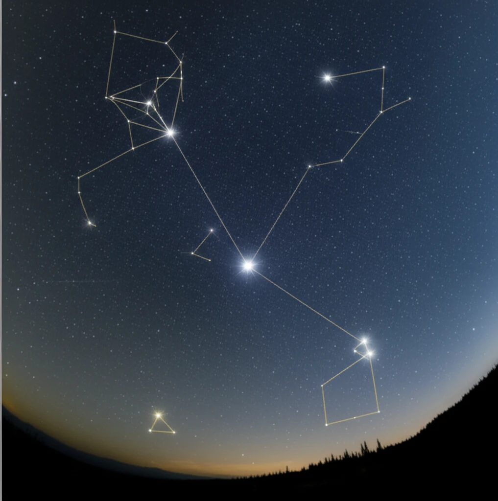 나침반 별자리 관측법과 북극성 이용 ..