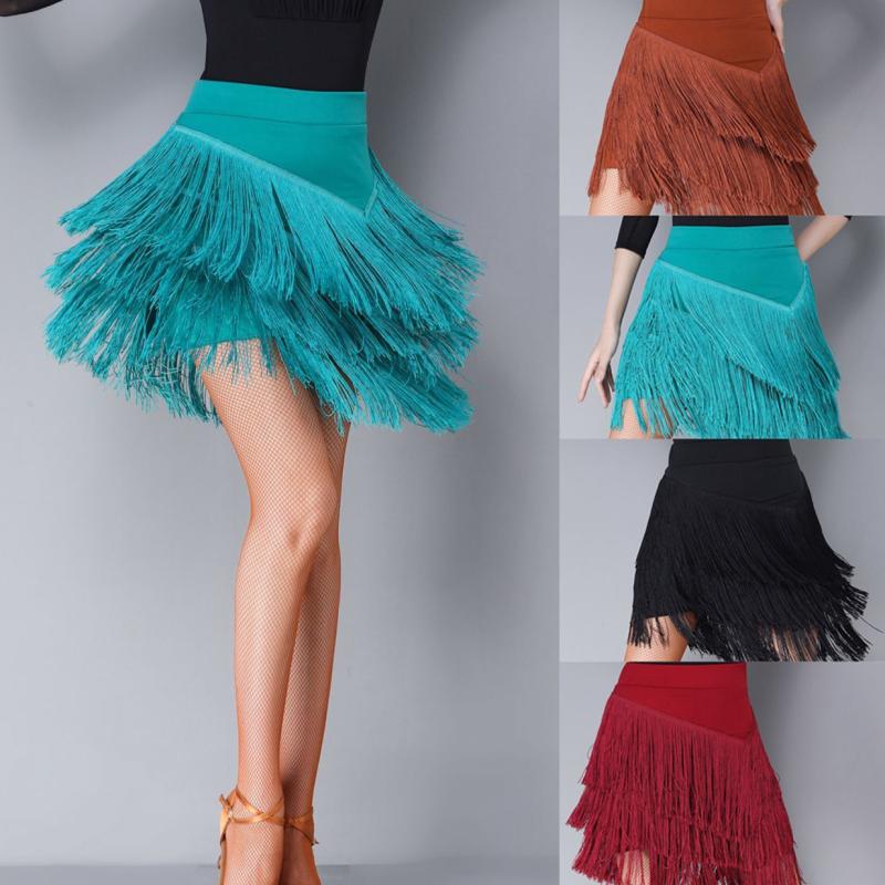 라인댄스복 밸리 벨리 댄스복 댄스스포츠 프로픽 찰랑 수술 스커트