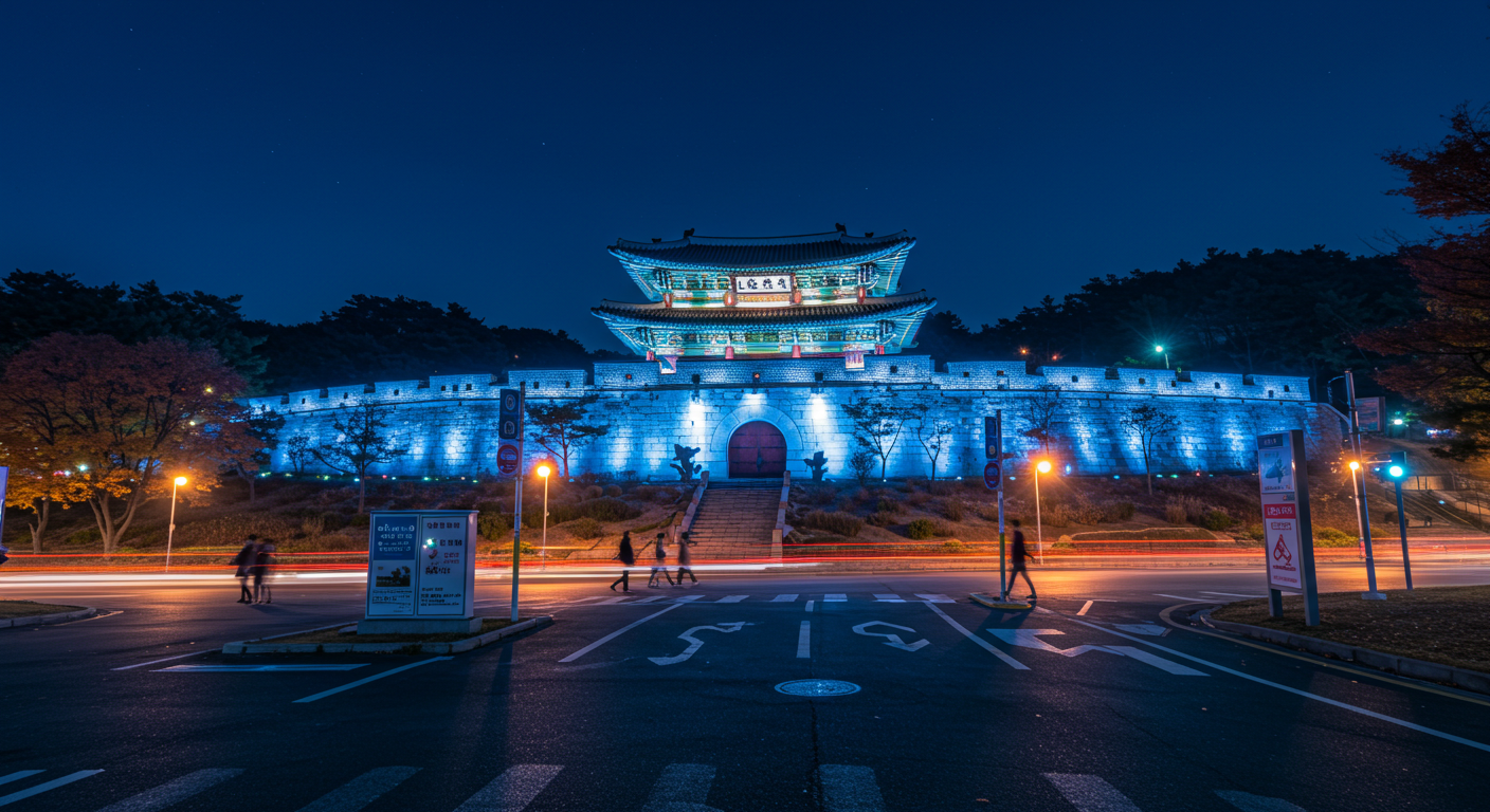 주말 7시가 함정! 2025 수원화성 미디어아트 주차&middot;동선 실전 공략