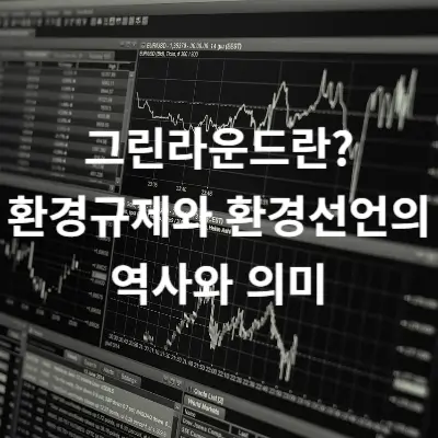 그린라운드란? 환경규제와 환경선언의 역사와 의미
