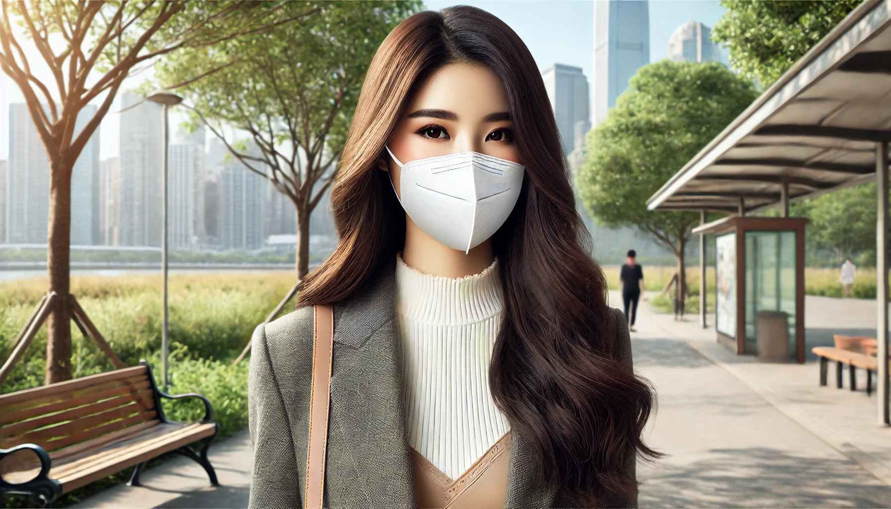 미세먼지 예방법을 실천하는 사람