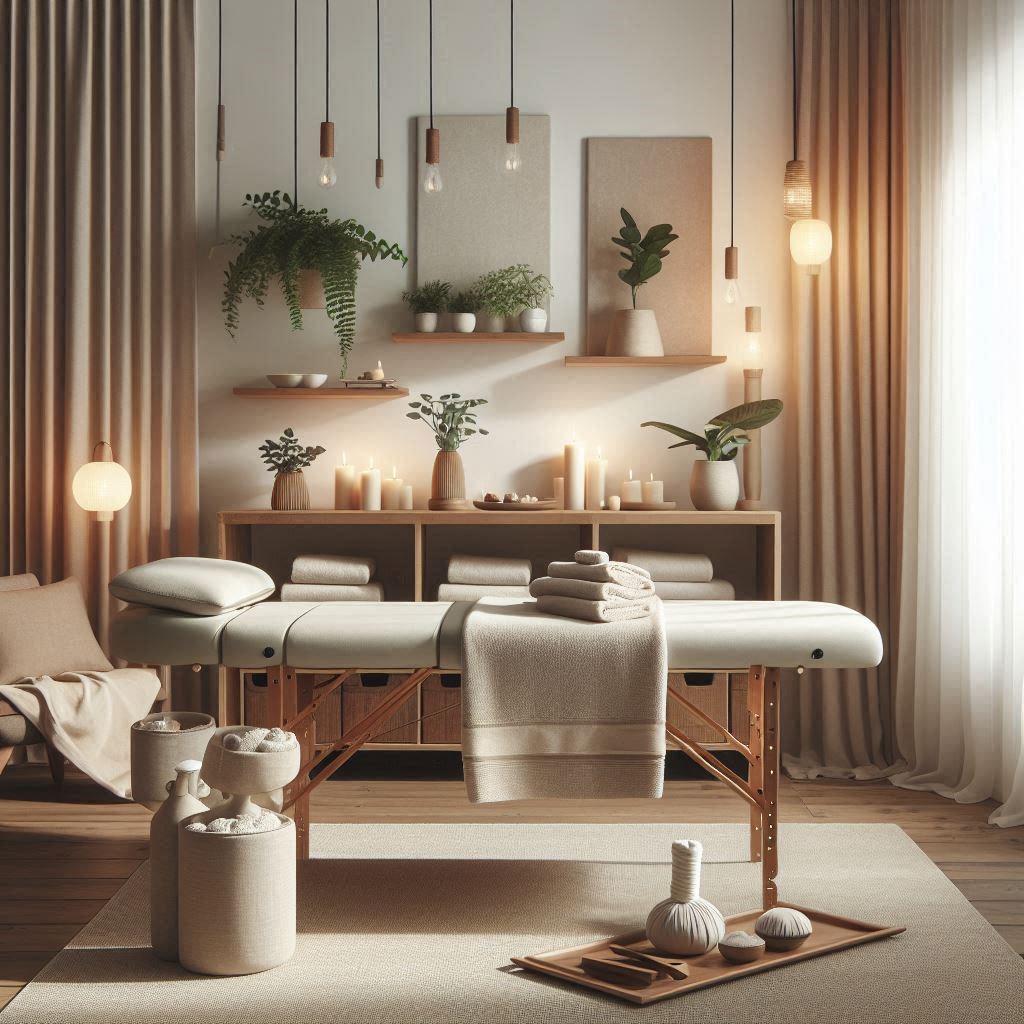 피부,체형관리 샵 배경