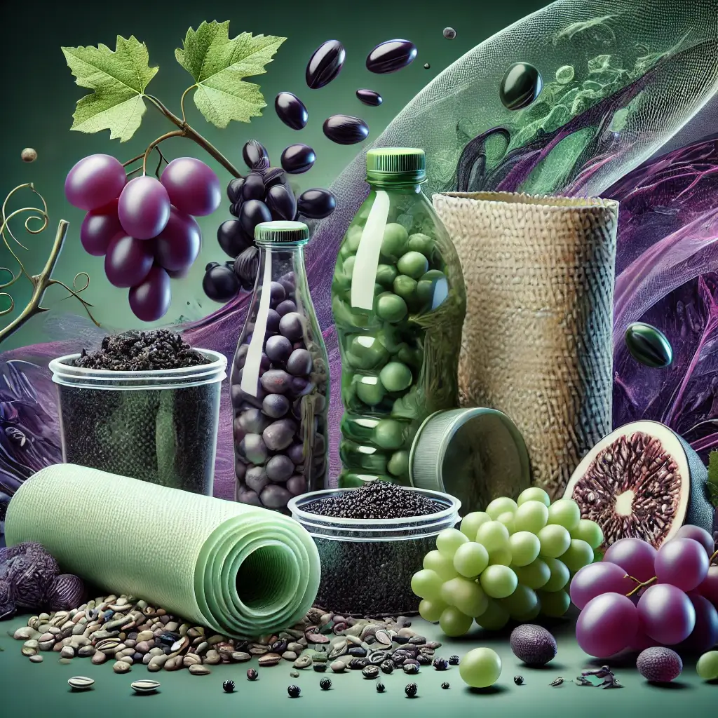 포도 찌꺼기를 이용한 바이오폴리머에 관련된 이미지