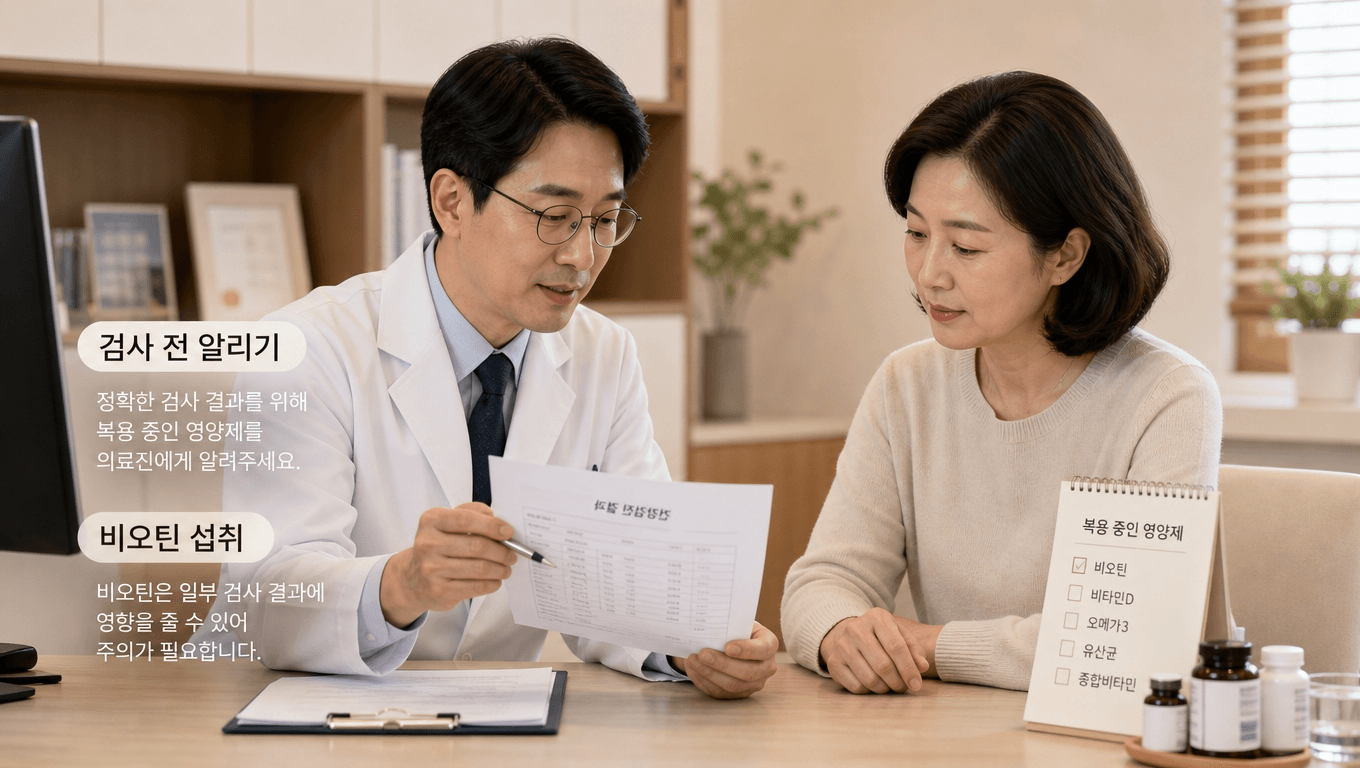 비오틴 검사 전 주의