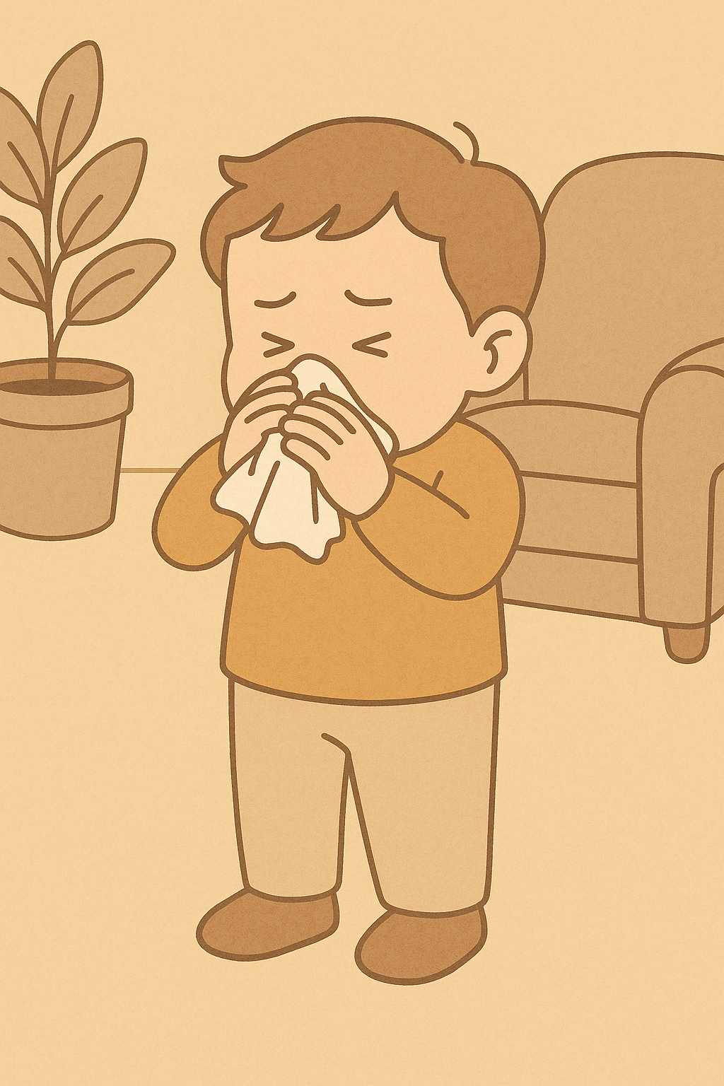 비염이 중이염으로 이어진다! 코를 푸는 아이에 대한 이미지