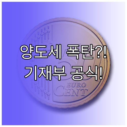 기재부 공식 입장 해외주식 양도세 인..