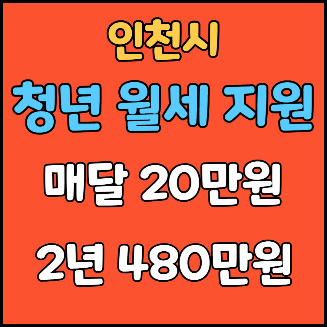 인천시 청년월세지원