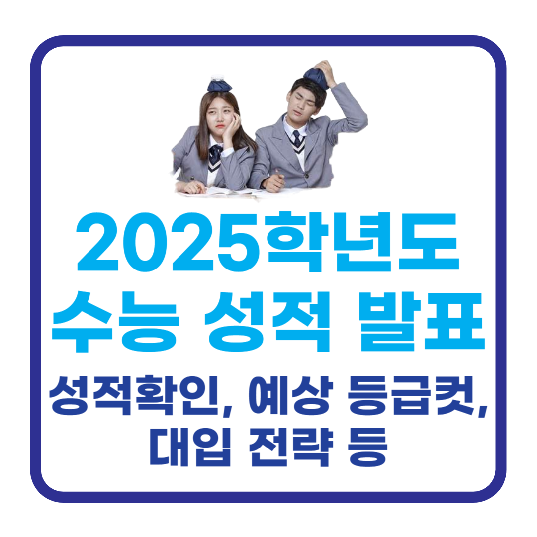 2025학년도 수능 성적 발표 : 성적 확인, 예상 등급컷, 성적별 대입 전략
