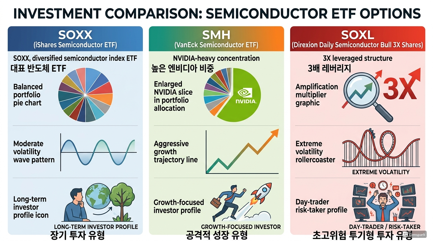 대표 반도체 ETF 비교
