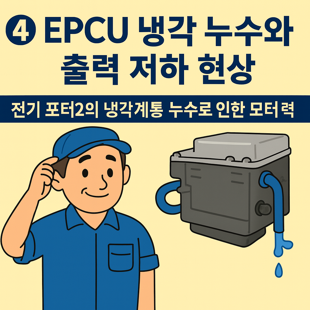 EPCU 냉각 누수와 출력 저하 현상