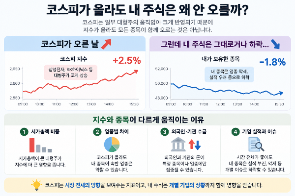 지수와 종목의 차이