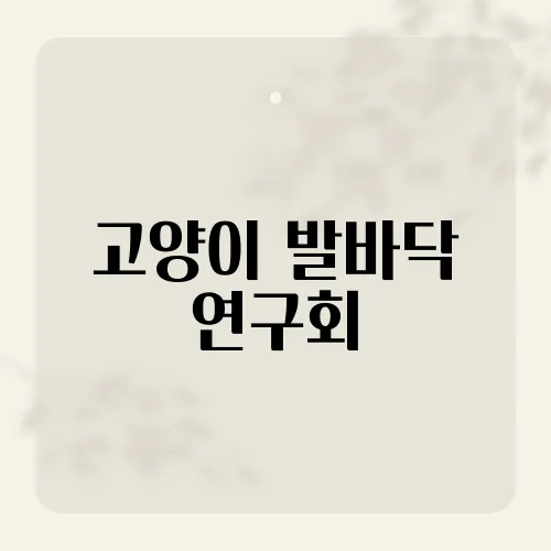 고양이 발바닥 연구회, 고양이 애호가들이 모이는 그곳의 비밀은?​