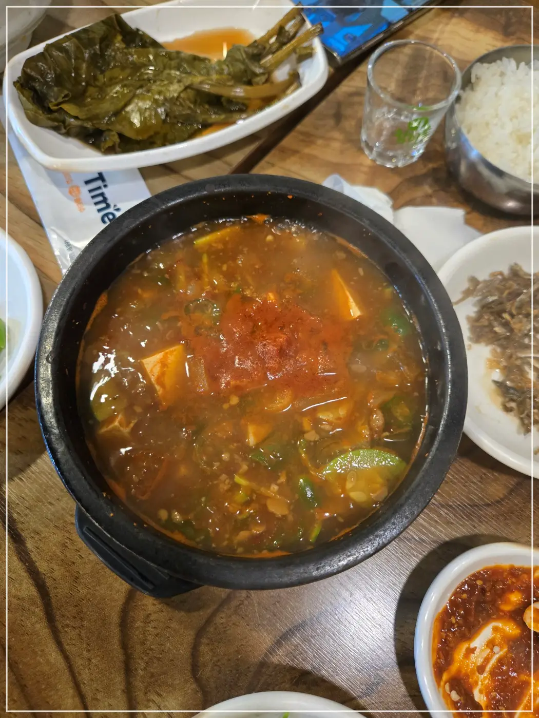삽겹살집에서 파는 된장찌개