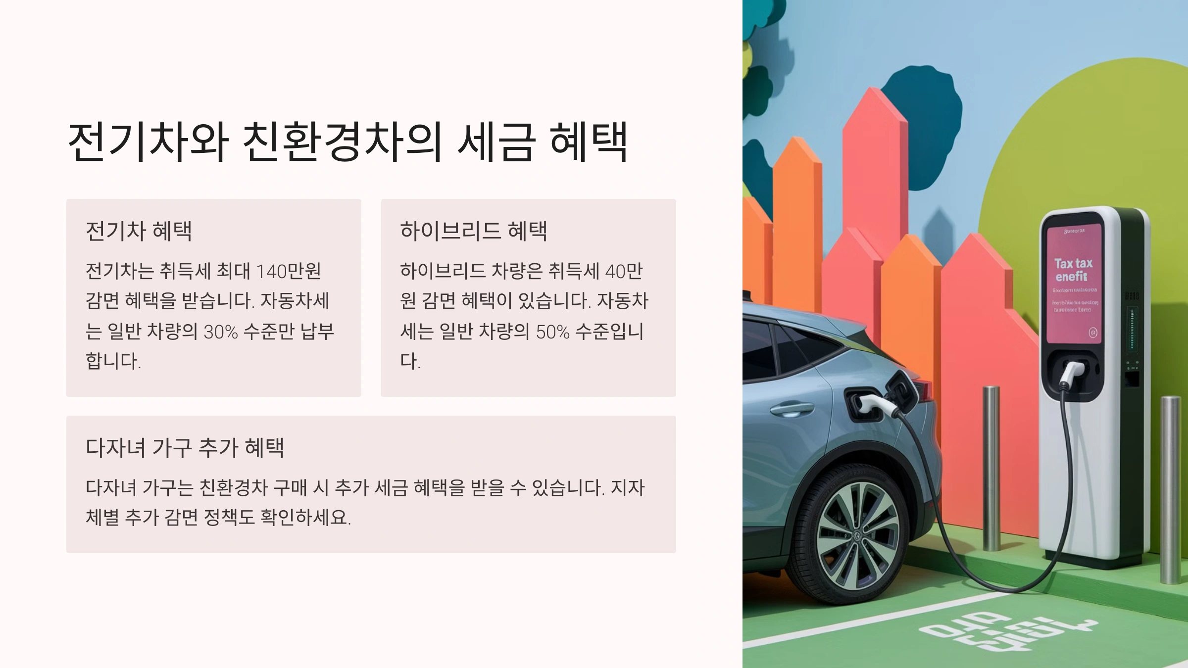 전기차와 친환경차의 세금 혜택